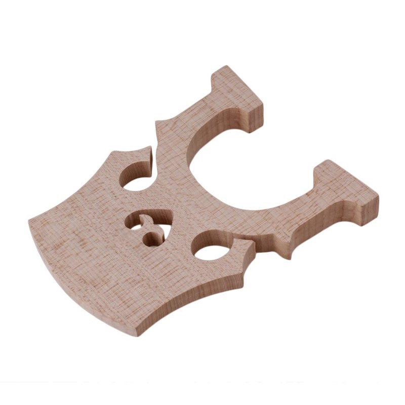 Mxfans Cello Bridge 4/4 Full Size Burlywood Maple Bridge for Cello Strings Wood Set of 5 - Image 2